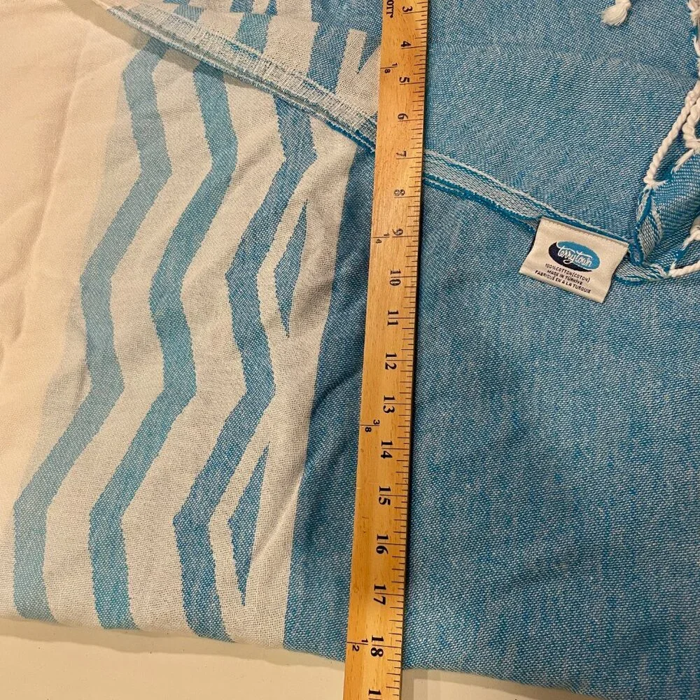 Terrytown Championship Blue White Striped‎ Beach Towel Swim Pool Blanket Wrap